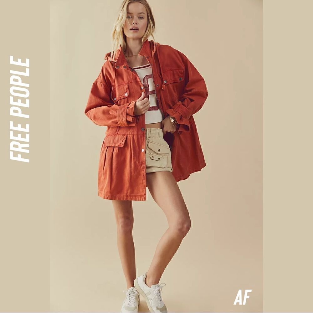 WE THE FREE NOCTURNE HOODIE JACKET IN ORANGE NWT MEDIUM